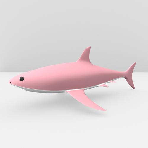 Shark model for cartoon or underwater project preview image